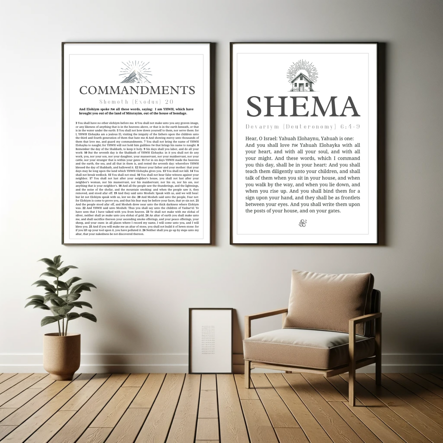 Ten Commandments Poster - Scribbles & Scriptures