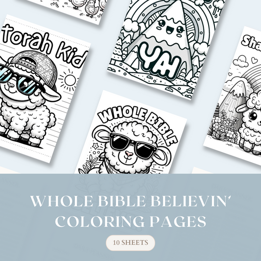10 Coloring Sheets - Scribbles & Scriptures