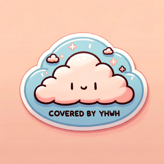 Covered by YHWH Sticker - Scribbles & Scriptures