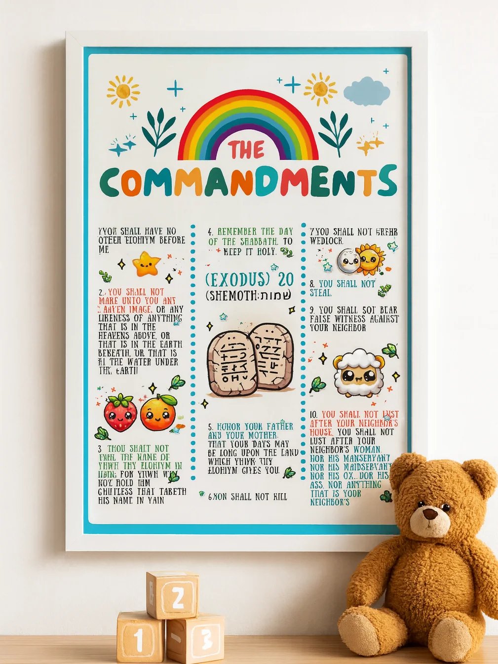 The Commandments – Printable Poster (Digital Download) - Mgbvsw