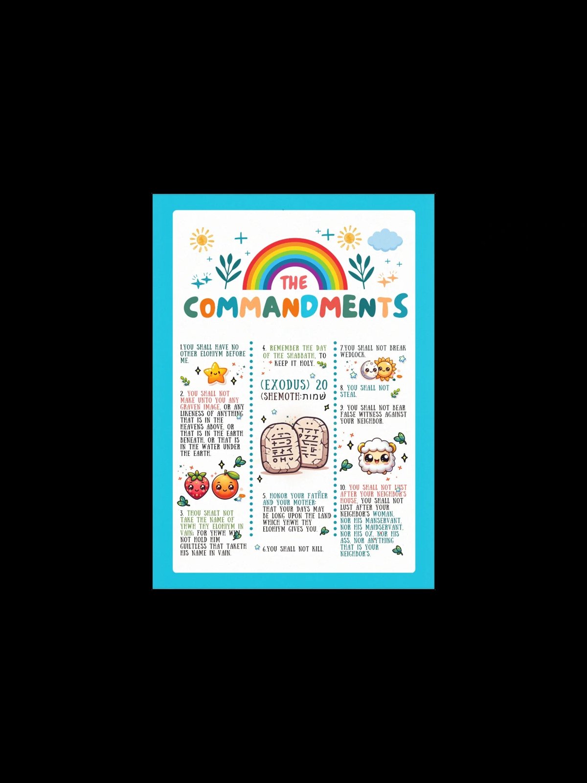 Boys Commandments Poster - 9pdNR6eeU_0