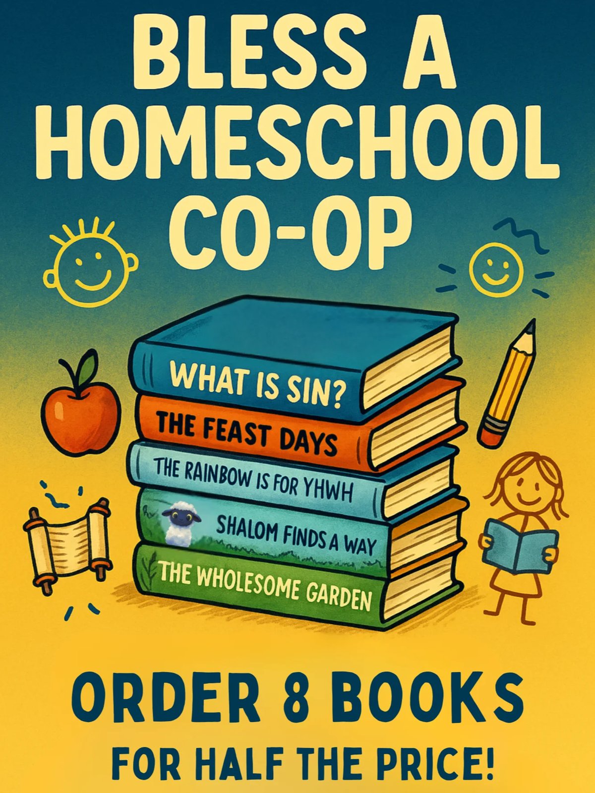Bless a Homeschool Co-Op - 8 Books - mh4cKQ