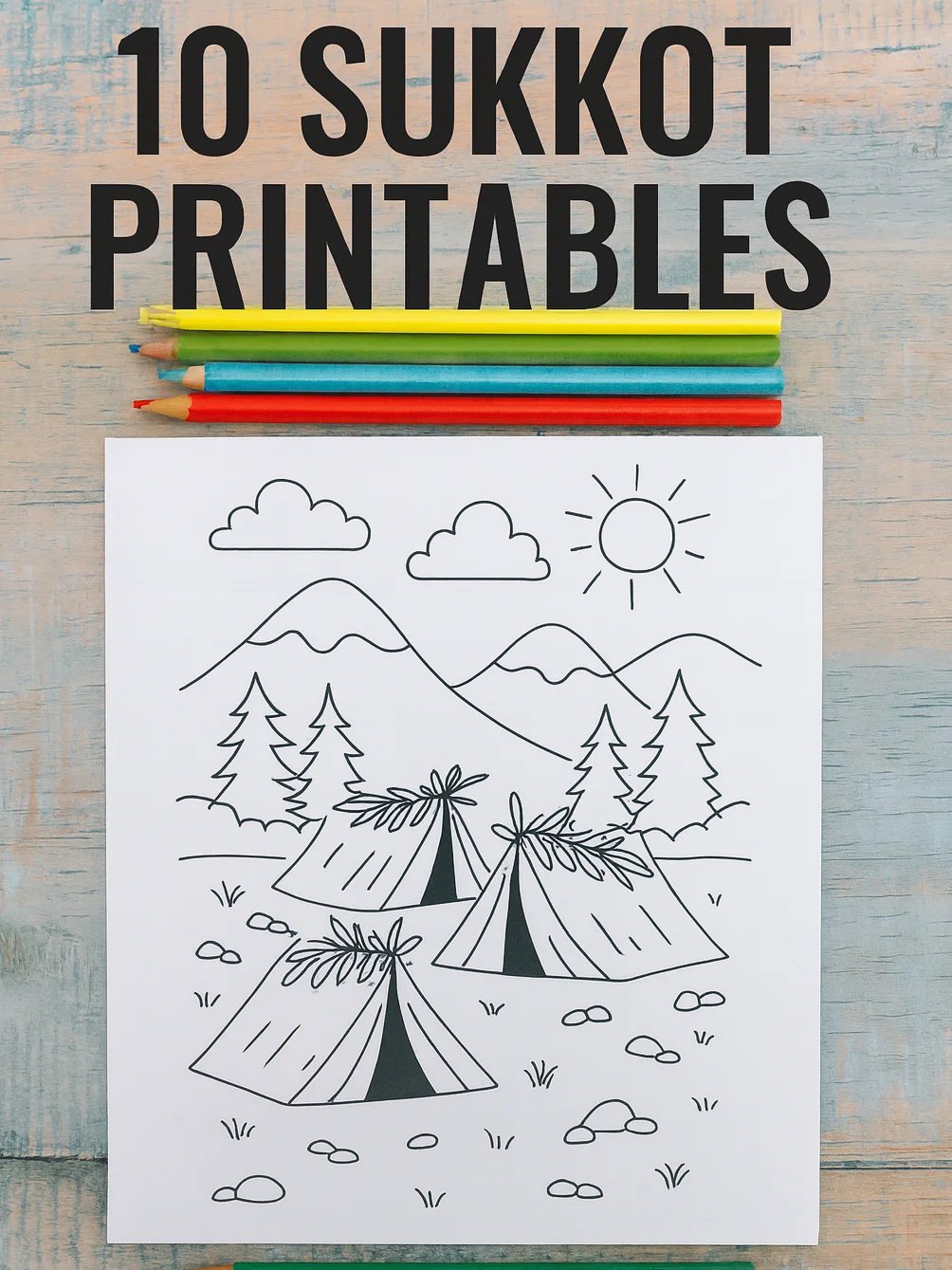 10 Sukkot Coloring Pages for Kids and Families (Digital) - y_F77A