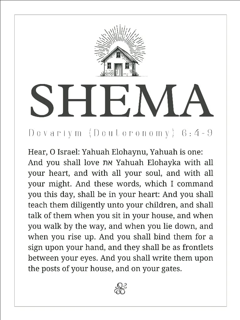 SHEMA – Deuteronomy 6:4–9 Scripture Art (Digital Download) - 6N2hCQ