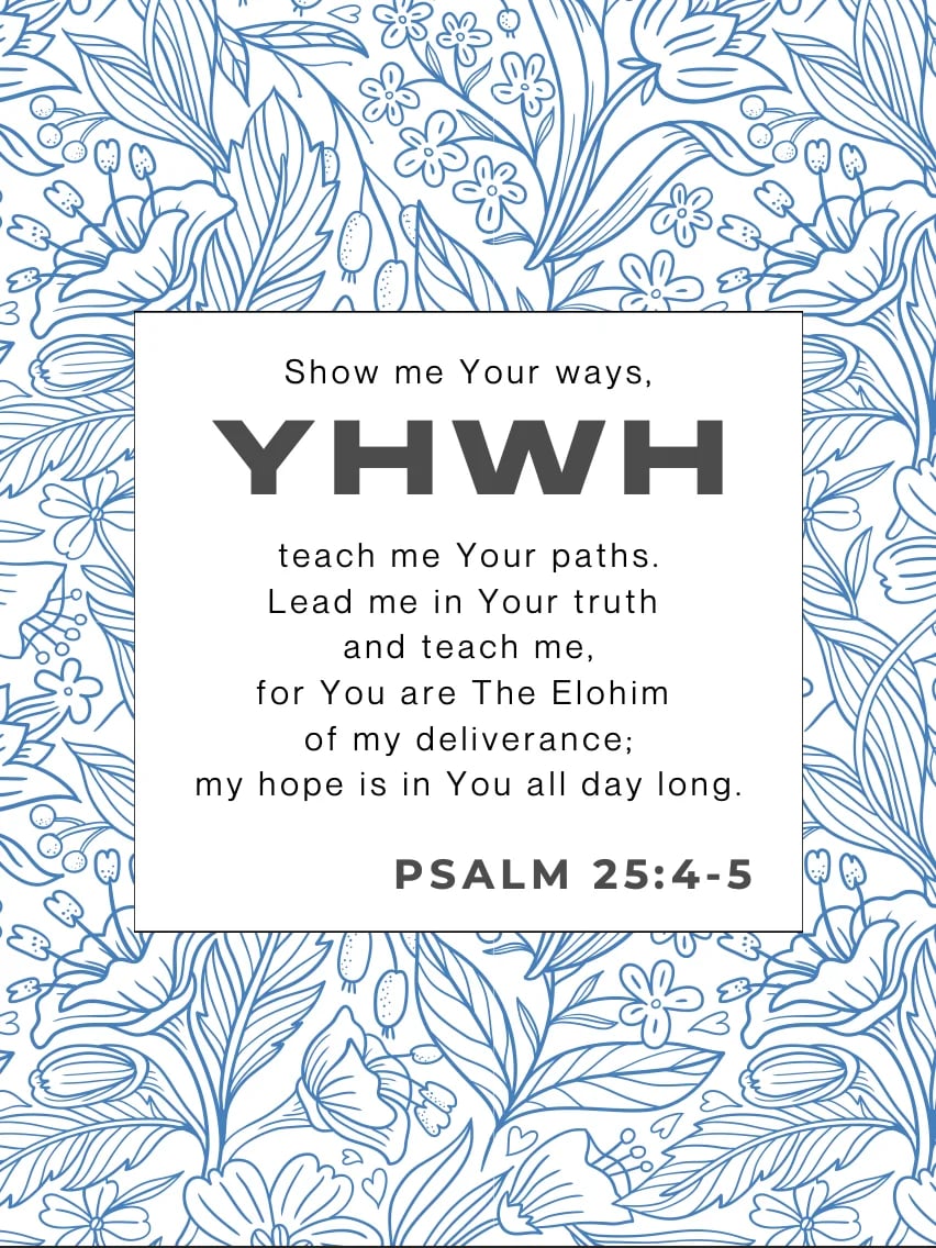 Psalm 25:4–5 – “Show Me Your Ways” Printable Poster (Digital Download) - _sZOLg