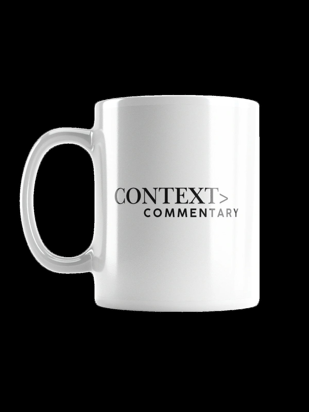Context over Commentary White Glossy Mug - 6taSVfrFwjs
