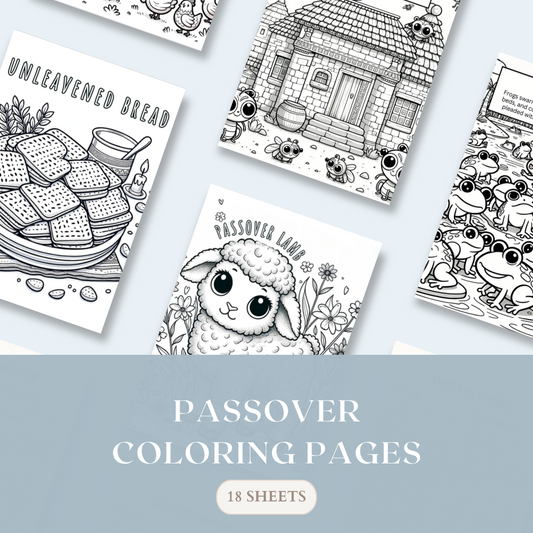 Passover Coloring Sheets - Scribbles & Scriptures