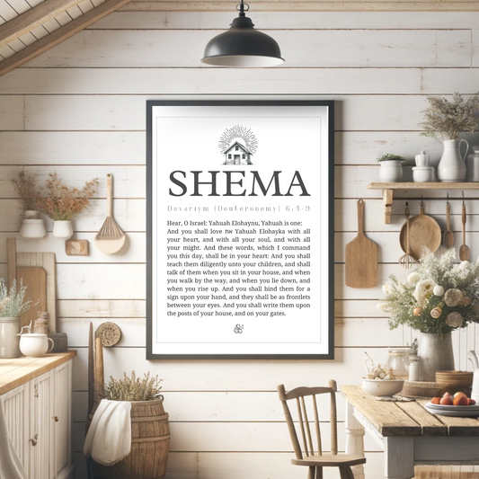 Shema Wall Art PDF - Scribbles & Scriptures