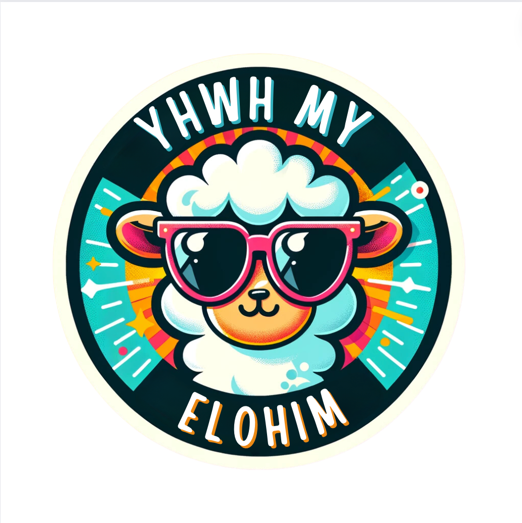 YHWH My Elohim Sticker - Scribbles & Scriptures